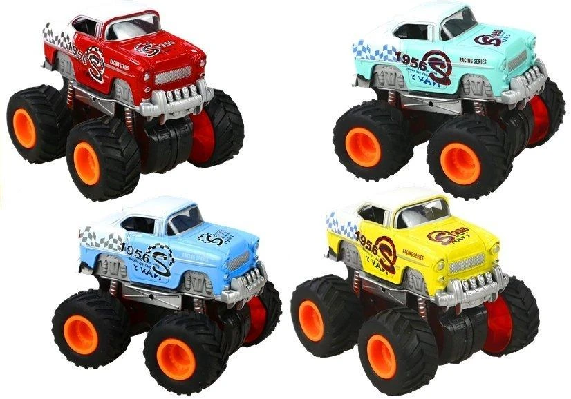 Lean Toys Mašinėlės 4x4 klasikinis didelių ratų modelis
