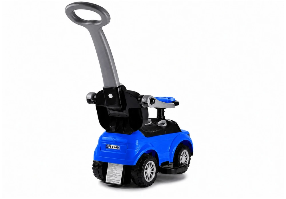 Lean Cars Automobilis varomas kojomis su rankena tėvams 614W Mėlyna