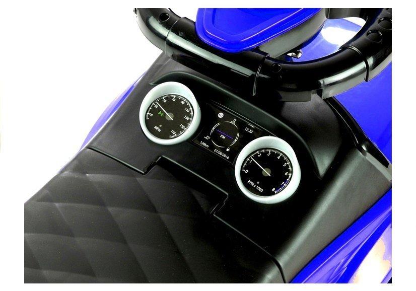 Lean Cars Automobilis varomas kojomis su rankena tėvams 614W Mėlyna