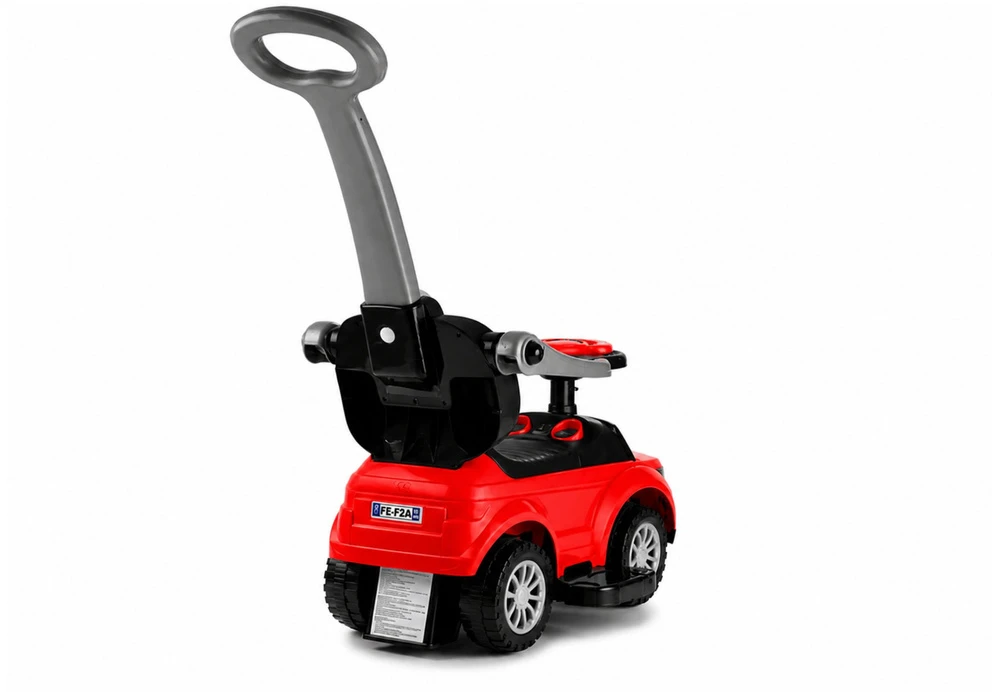 Lean Cars Vaikiškas automobilis su rankena 614W, raudonas
