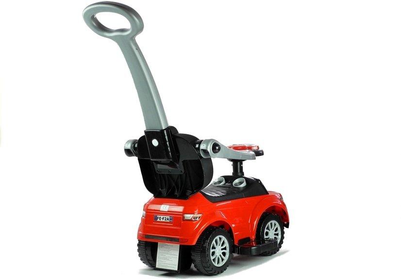 Lean Cars Vaikiškas automobilis su rankena 614W, raudonas