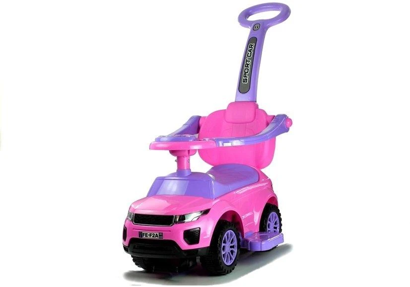 Lean Cars Vaikiškas paspirtukas su rankena 614W, rožinis