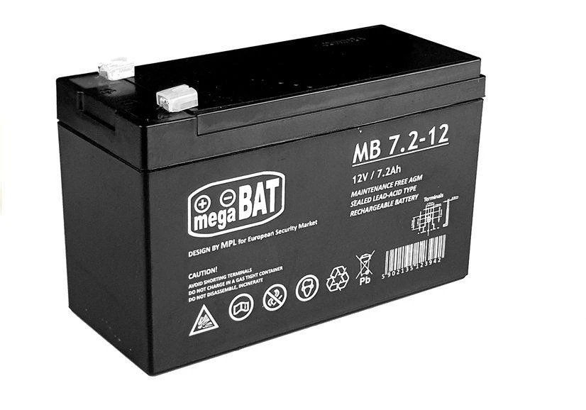 Lean Cars AGM gelinis akumuliatorius automobiliui skirtas 12V 7,2AH akumuliatoriui