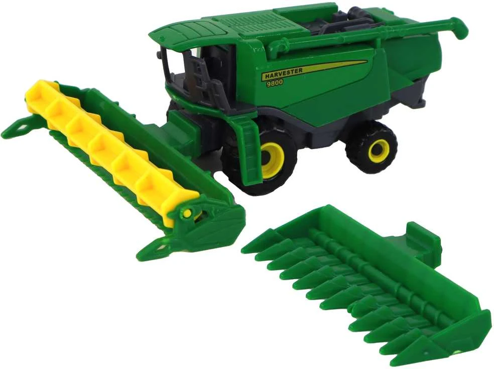Žaislinis kombainas Lean Toys, žalias