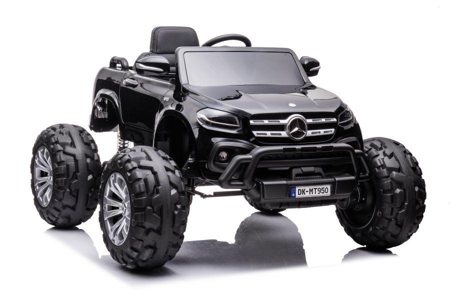 Lean Cars Vienvietis vaikiškas elektromobilis Mercedes DK-MT950 4x4, juodas