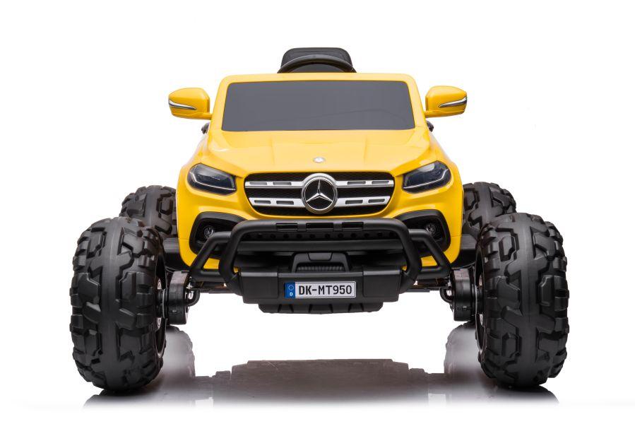 Lean Cars Vienvietis vaikiškas elektromobilis Mercedes DK-MT950 4x4, geltonas