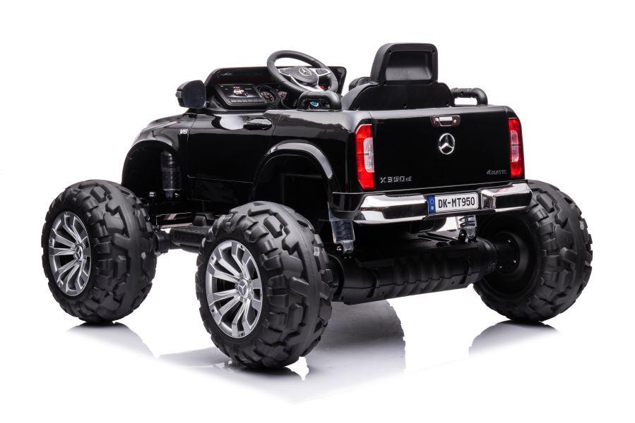 Lean Cars Vienvietis vaikiškas elektromobilis Mercedes DK-MT950 4x4, juodas
