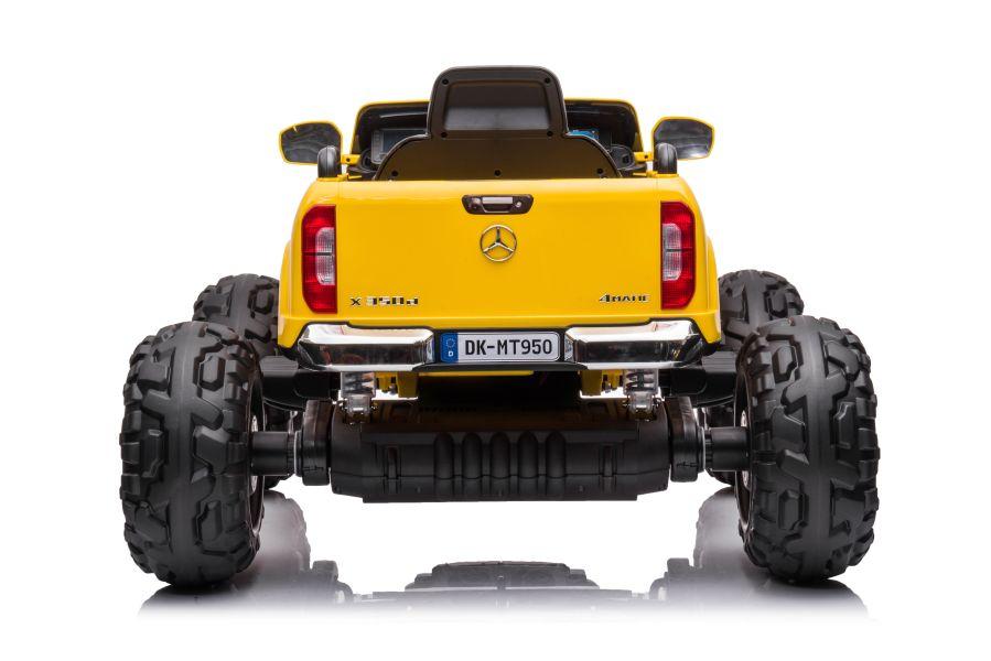 Lean Cars Vienvietis vaikiškas elektromobilis Mercedes DK-MT950 4x4, geltonas