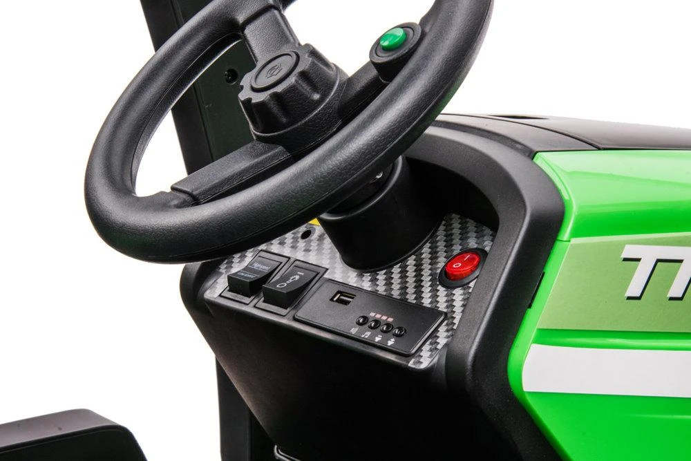 Lean Cars Elektrinis traktorius vaikams BLT-206, žalias