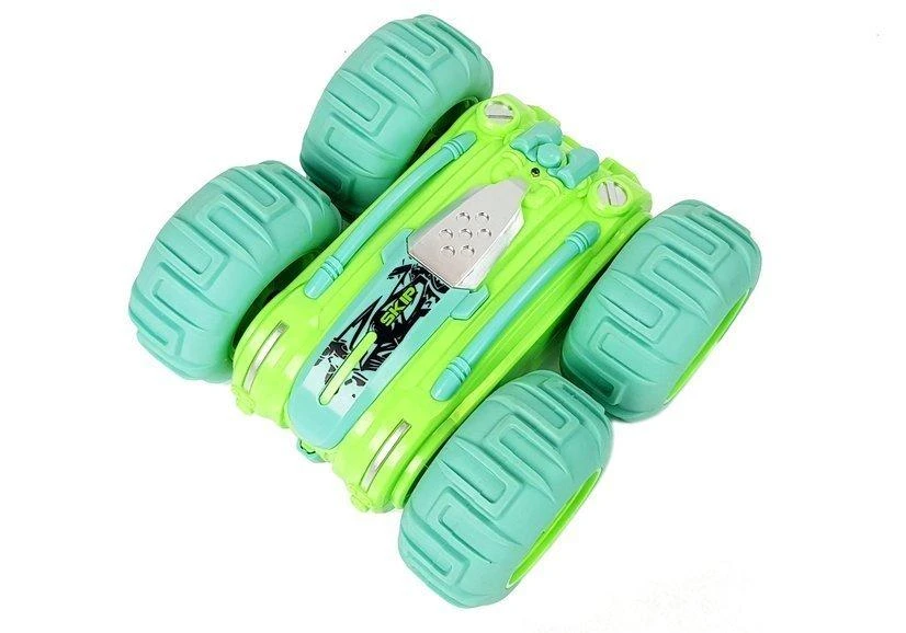 Lean Toys Radijo bangomis valdomas automobilis Amphibious žalias