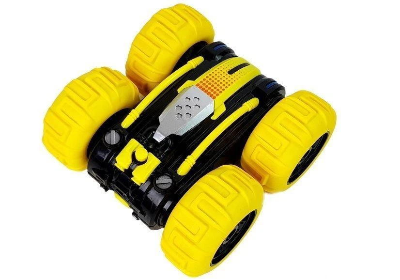 Lean Toys Radijo bangomis valdomas automobilis Amphibious geltonas