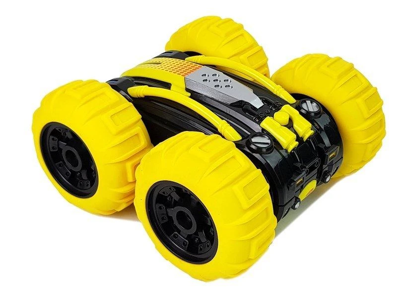 Lean Toys Radijo bangomis valdomas automobilis Amphibious geltonas