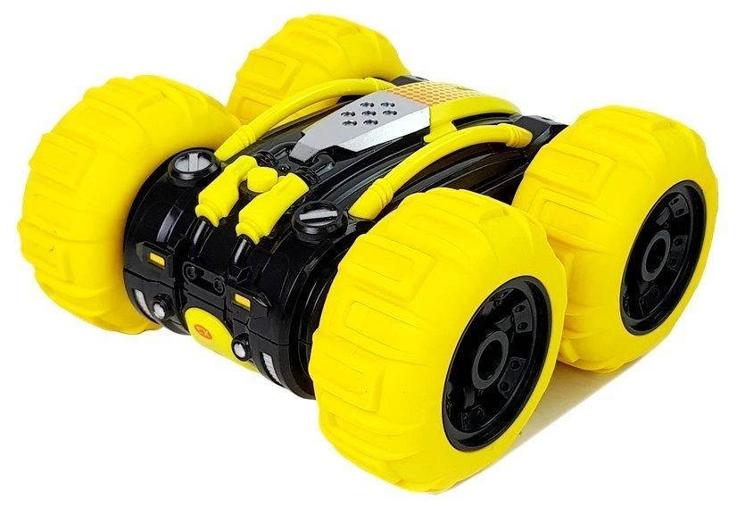 Lean Toys Radijo bangomis valdomas automobilis Amphibious geltonas