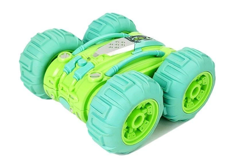 Lean Toys Radijo bangomis valdomas automobilis Amphibious žalias