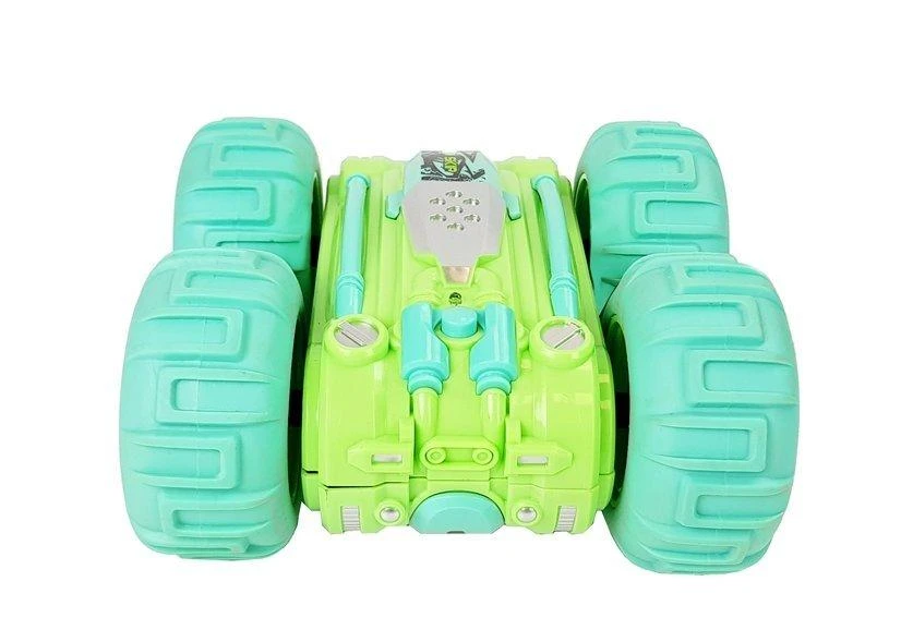 Lean Toys Radijo bangomis valdomas automobilis Amphibious žalias