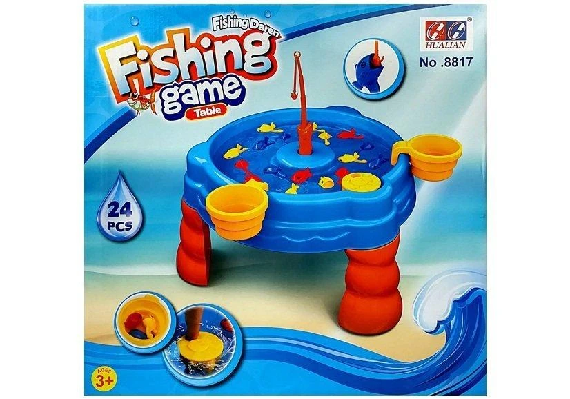 Lean Toys Arkadinis žaidimas Žvejyba, 15 vnt žuvyčių