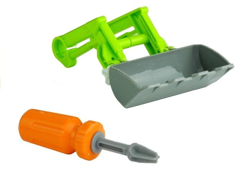 Lean Toys Traktorius su atvira priekaba 43 cm