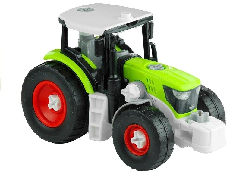 Lean Toys Traktorius su atvira priekaba 43 cm