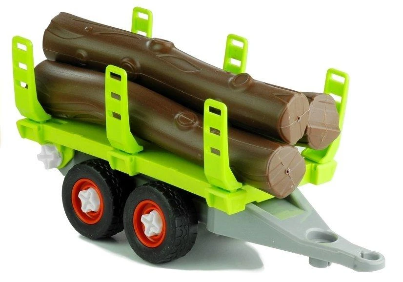 Lean Toys Žaislinis traktorius su medienos priekaba, 43 cm