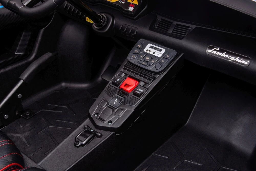 Lean Cars Vienvietis žaislinis elektromobilis Lamborghini XXL, mėlynas