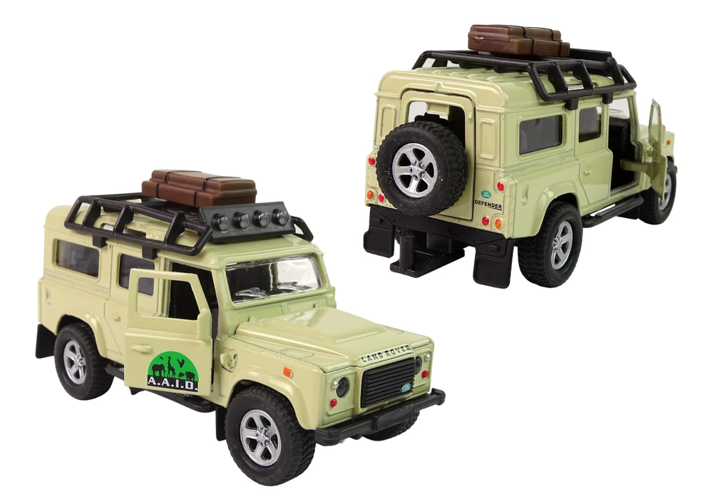Lean Cars Hipo Land Rover su priekaba ir žirafa HIPO dėžutėje