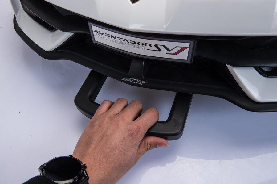 Dvivietis vaikiškas elektromobilis Lean Cars Lamborghini Aventador SX2028, geltonas