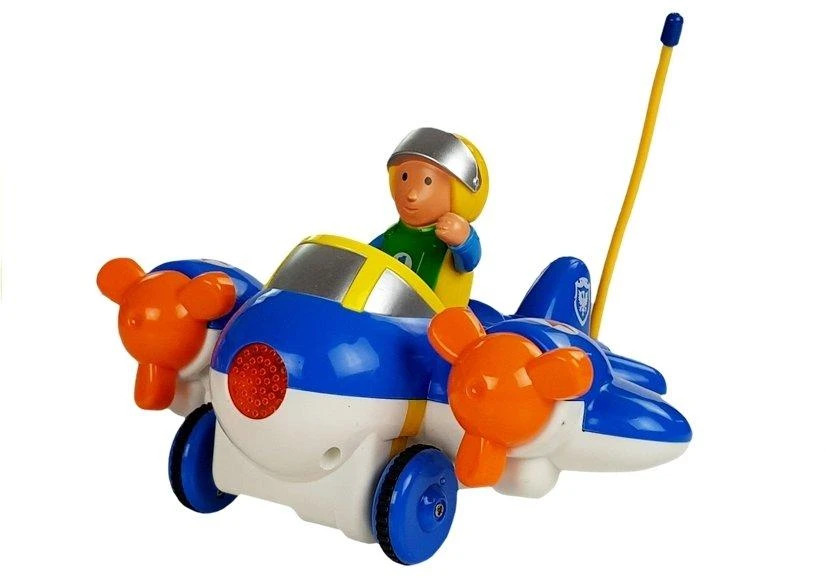 Lean Toys Nuotoliniu būdu valdomas lėktuvas mėlynas