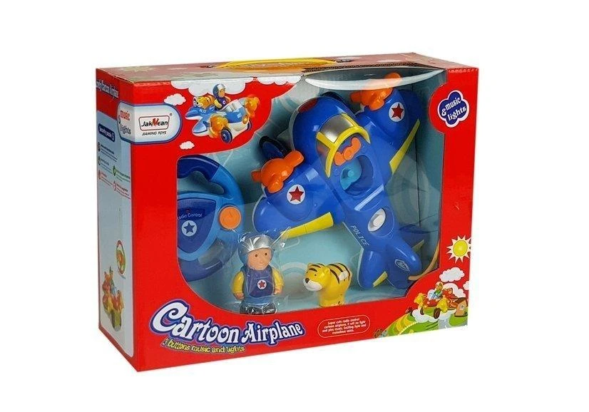 Lean Toys Nuotoliniu būdu valdomas lėktuvas mėlynas