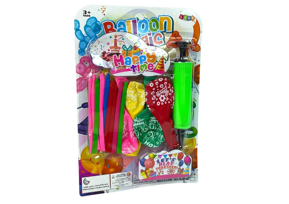 Lean Toys Balionų rinkinys su infliatoriumi