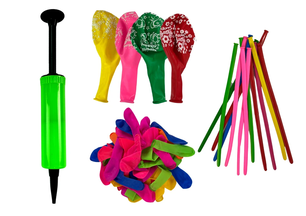 Lean Toys Balionų rinkinys su infliatoriumi