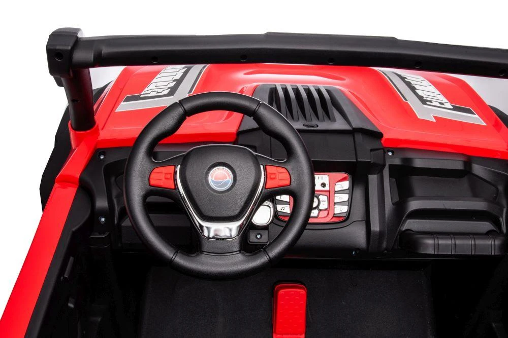 Lean Cars Dvivietis vaikiškas elektromobilis S618 4x4, raudonas
