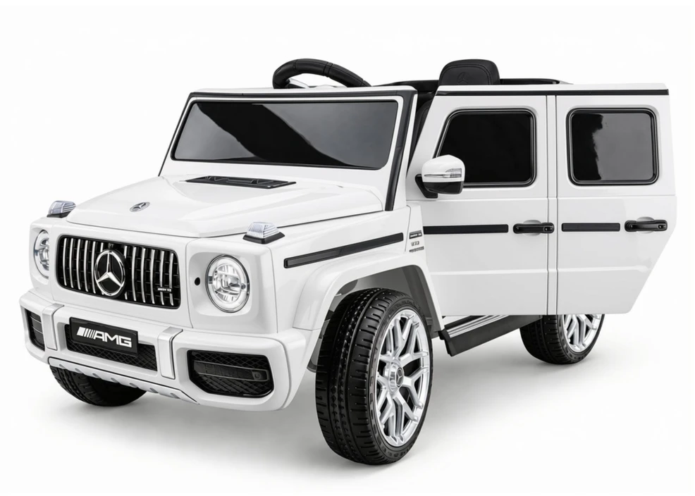 Lean Cars Elektrinis automobilis Mercedes G63 baltas