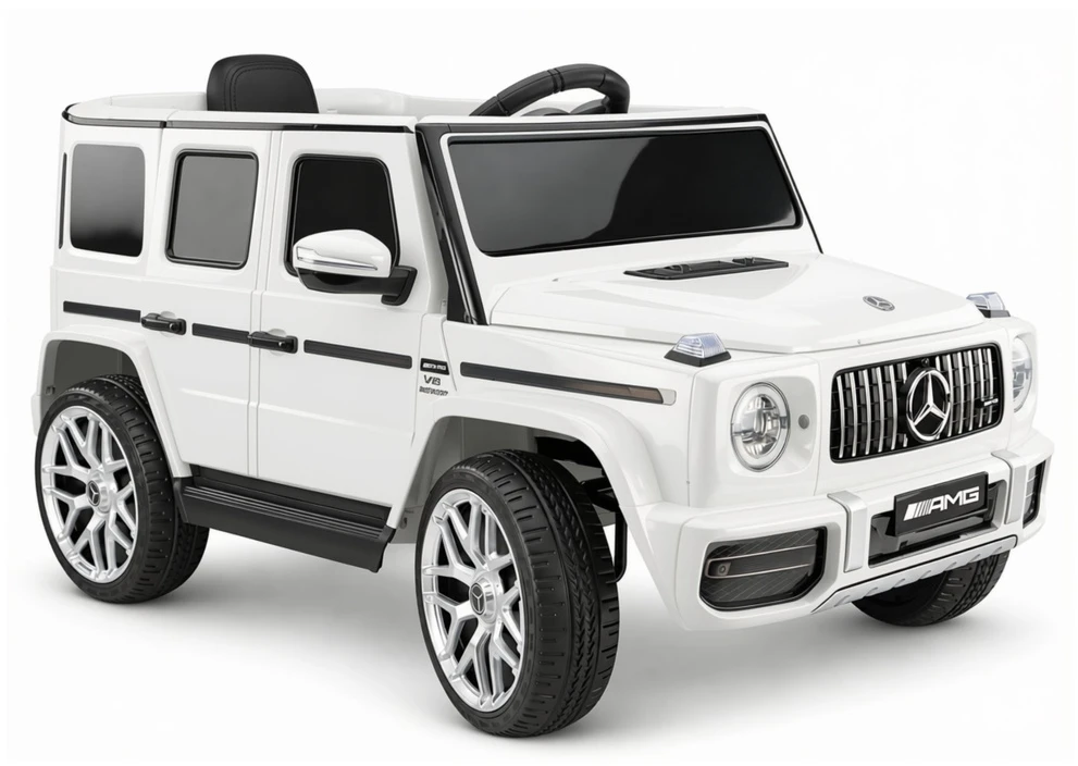 Lean Cars Elektrinis automobilis Mercedes G63 baltas
