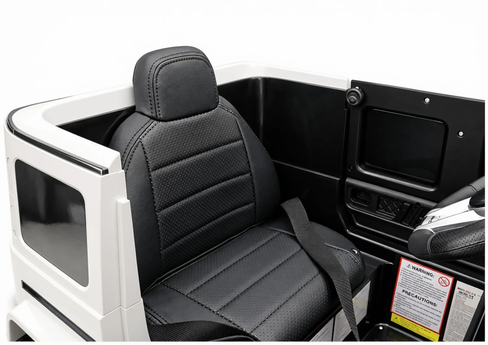 Lean Cars Elektrinis automobilis Mercedes G63 baltas