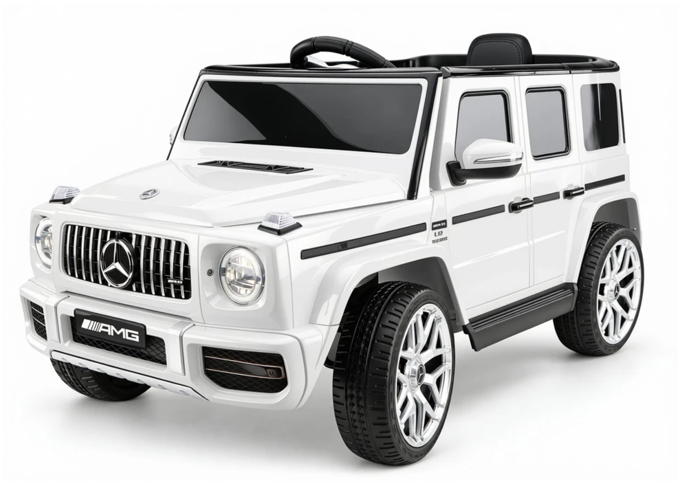 Lean Cars Elektrinis automobilis Mercedes G63 baltas