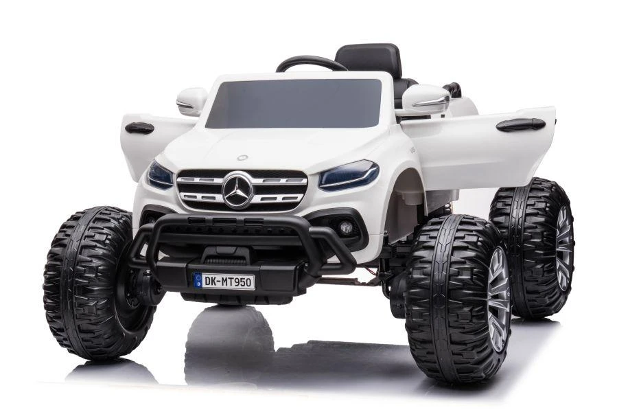 Lean Cars Vienvietis vaikiškas elektromobilis Mercedes DK-MT950 4x4, baltas