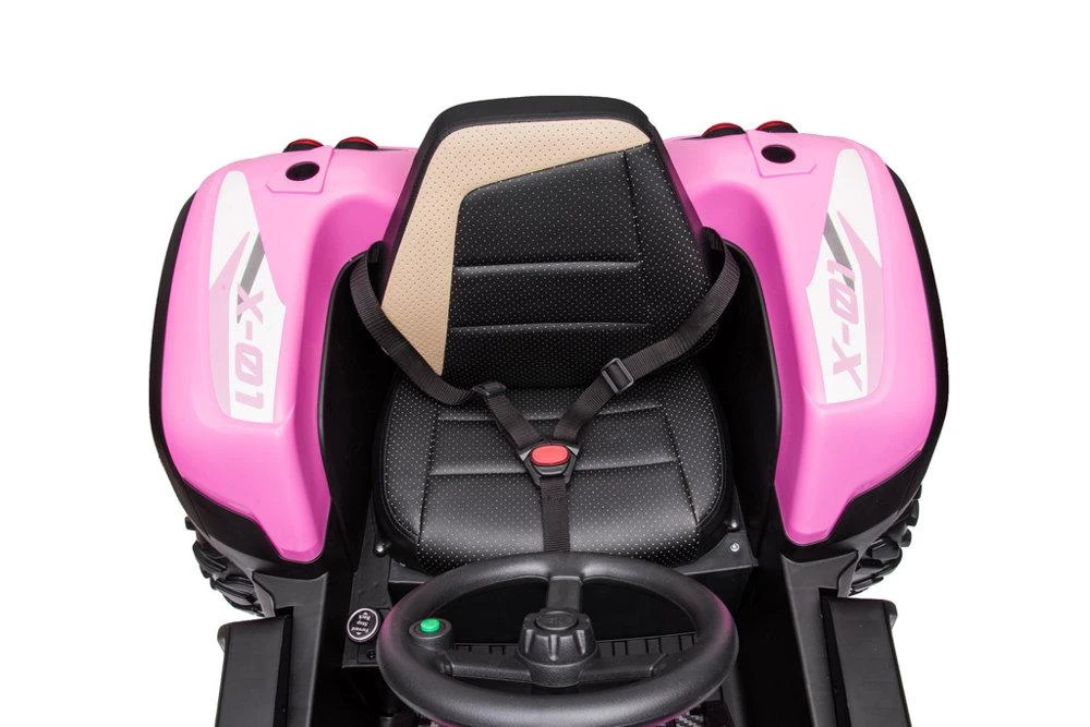 Lean Cars Akumuliatorinis traktorius BLT-206 rožinis