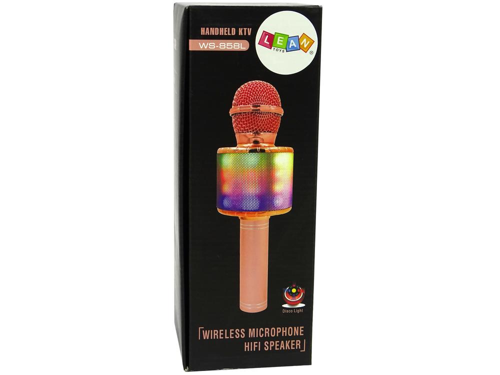 Belaidis mikrofonas su USB garsiakalbiu WS-858, juodas