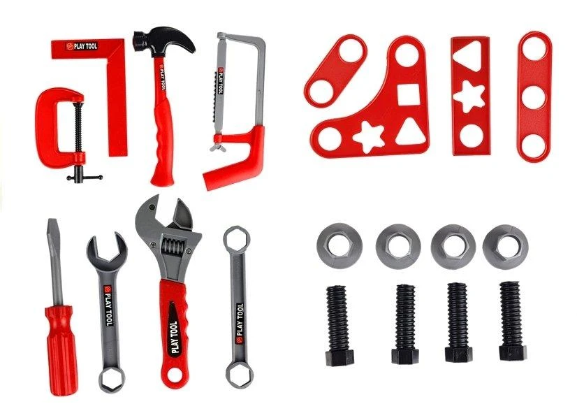 Lean Toys Vaikiškas meistro įrankių rinkinys su diskiniu pjūklu