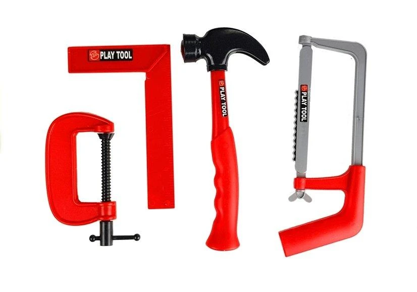 Lean Toys Vaikiškas meistro įrankių rinkinys su diskiniu pjūklu