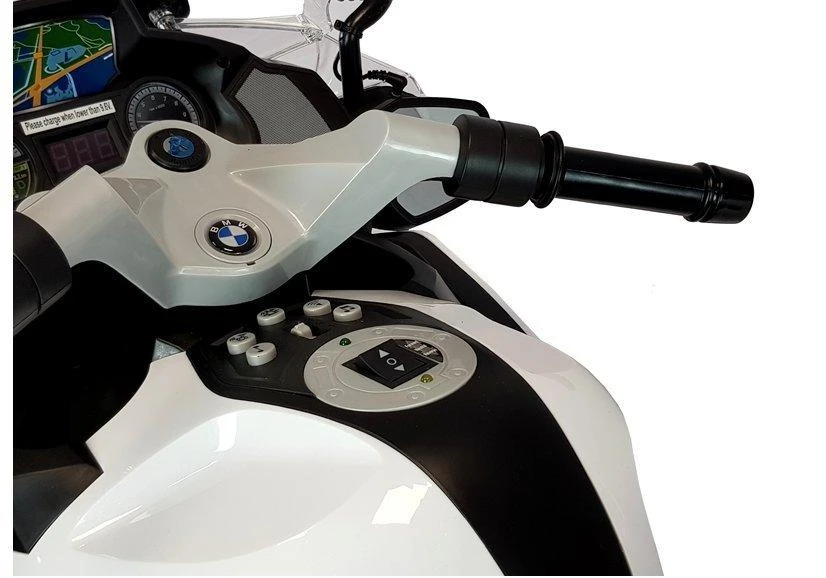 Lean Cars Elektrinis motociklas vaikams BMW R1200 Police, baltas