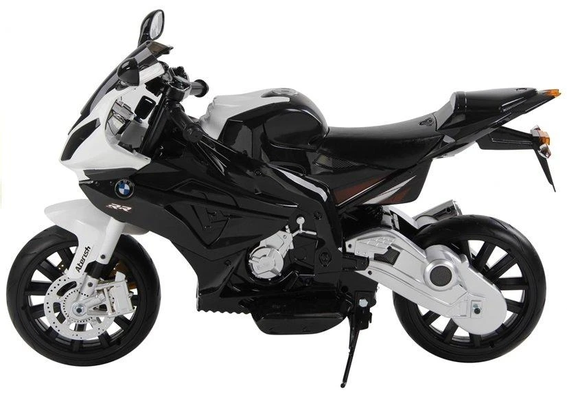 Lean Cars Akumuliatorinis motociklas vaikams BMW S1000RR, sidabrinės spalvos