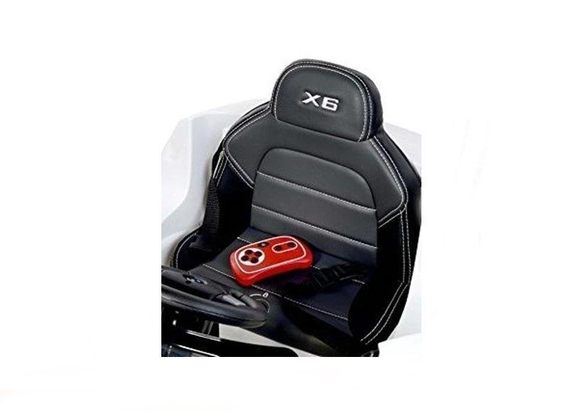Lean Cars BMW X6 Baltas - Electric Ride On Car