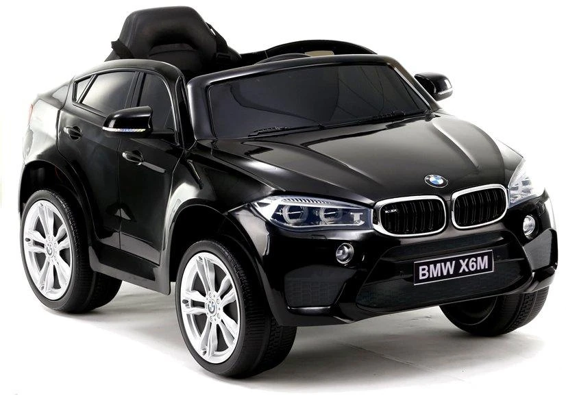 Lean Cars Elektromobilis vaikams BMW X6, juodas, lakuotas kėbulas