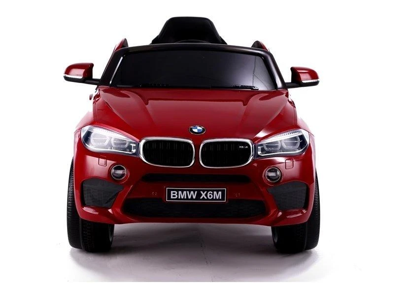Lean Cars Vaikiškas elektrinis visureigis BMW X6M, nudažytas raudonai