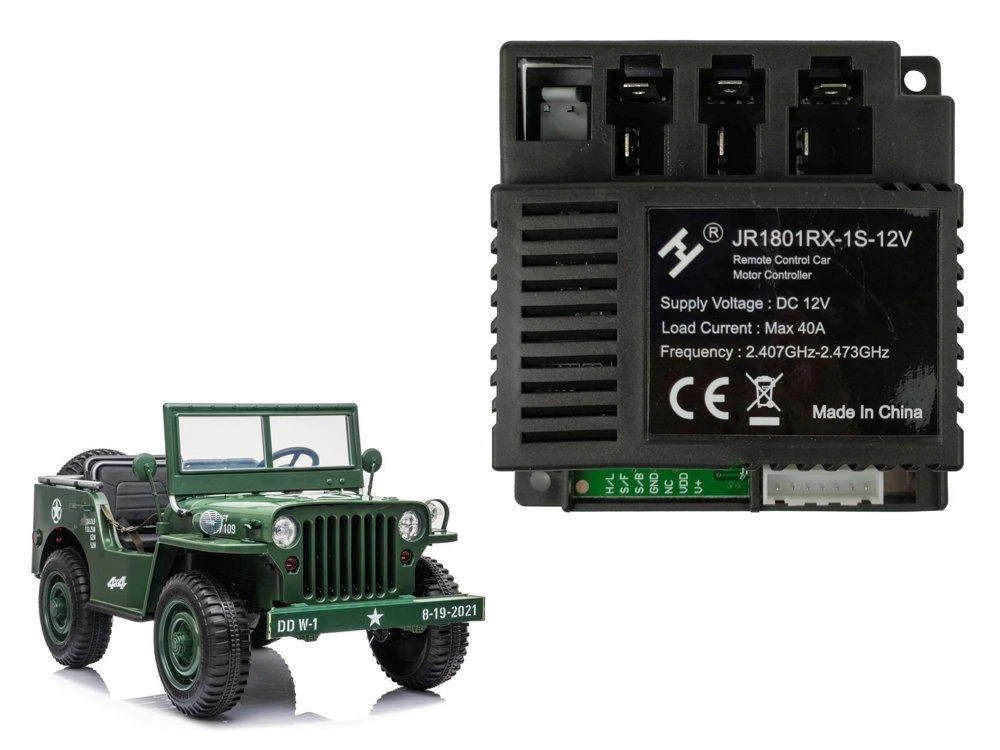 JR1801RX-1S-12V valdymo blokas ir visureigis