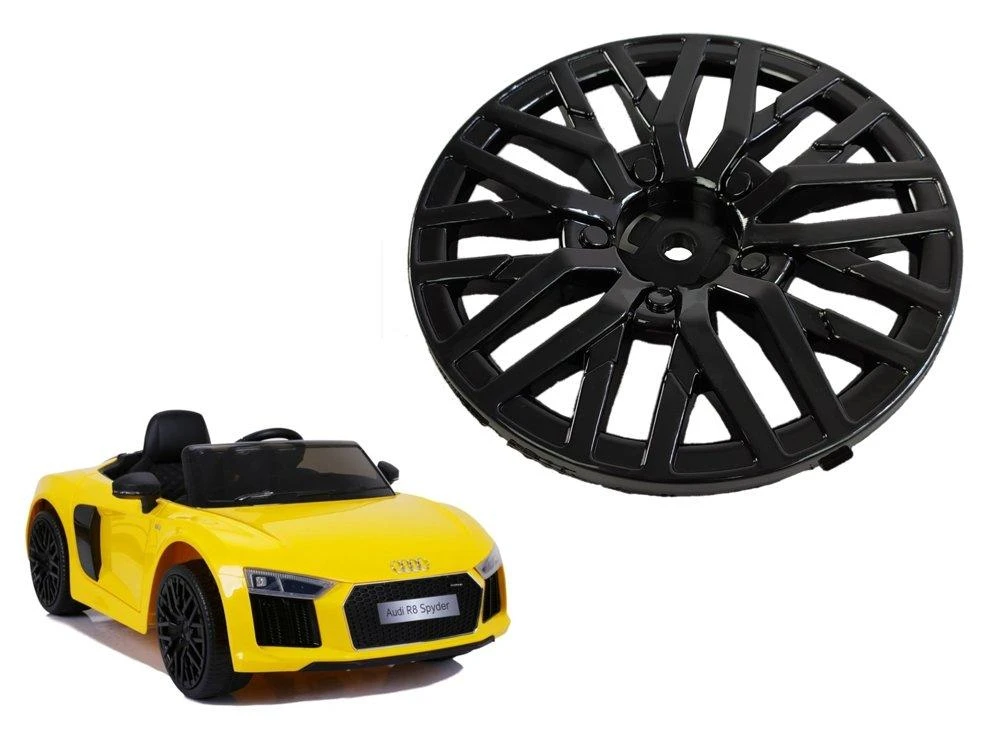 Lean Cars Juodas ratlankio dangtelis Audi R8 modeliui