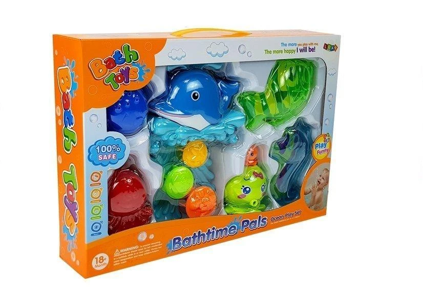 Lean Toys Vonios žaislas vaikams Leantoys Jūros gyvūnai