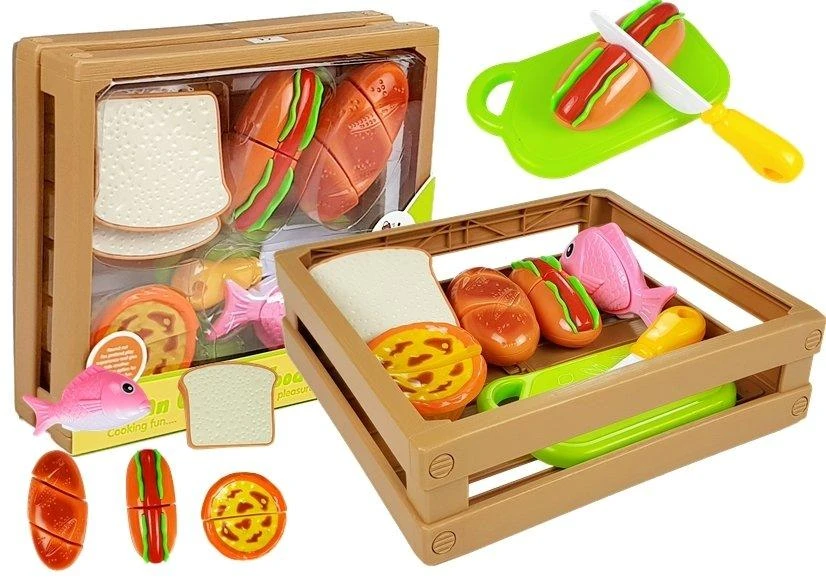 Lean Toys Žaislinis maisto gamybos rinkinys vaikams, 22x20x6 cm