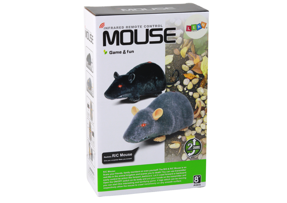 Mysz Nuotoliniu būdu valdoma pelė Lean Toys, pilka